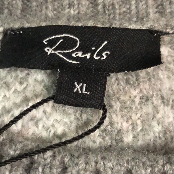 Rails Sweater Virgo Gray Tie Dye Wool Blend Sweater XL - Picture 5 of 13